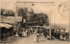 CPA VEULES-les-ROSES La Terrasse et le Casino (415785)