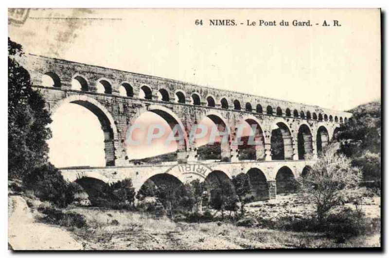 Postcard Old Nimes Pont du Gard