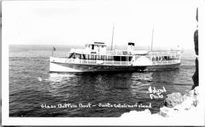 RPPC, Glass Bottom Boat, Santa Catalina Island, by Island Photo Postcard G22