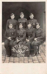 RPPC DELTI 3 ROTY ELITA CROATIA SOLDIER'S MILITARY REAL PHOTO POSTCARD WNC 341