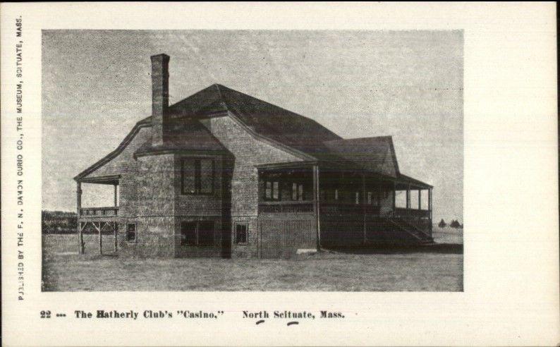 North Scituate MA Hatherly Club Casino c1905 Postcard