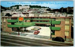 SAN FRANCISCO  Roadside BECK'S MOTOR LODGE Famous Market Street c1950s  Postcard