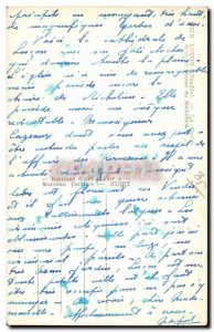 Old Postcard Lucon the cathedral Richelieu Statue