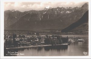 Austria Zell Am See mit Steinernen Lake Vintage RPPC 09.18