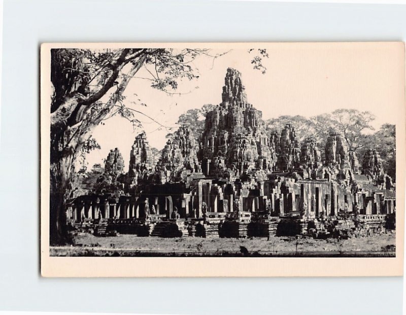 Postcard Bayon Temple Siem Reap Cambodia