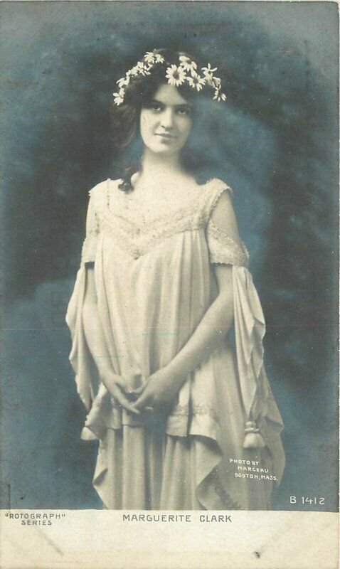 C1910 Stage Actress Marguerite Clark Rotograph B1412 RPPC Photo Postcard 21-3632 