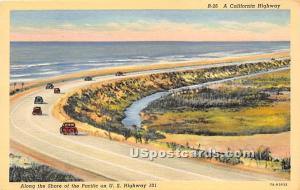 US Highway 101, California CA Postcard
