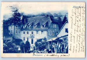 Heidelberg Karlsruhe Germany Postcard Hirschgasse Hotel 1906 Posted Antique