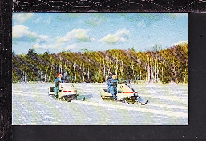 Snow Mobile Postcard 