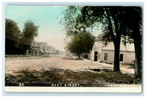 1910 East Street Ponca Nebraska NE RPPC Photo Posted Antique Postcard