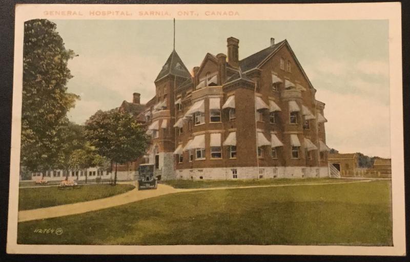 Vintage Postcard Unused General Hospital Sarnia Ontario Canada SEE BACK LB