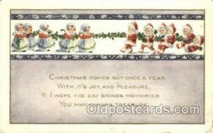 Christmas  Santa Claus 1919 postla used 1909