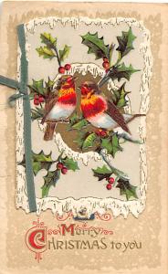 Booklet opens up into a card Christmas Postcard