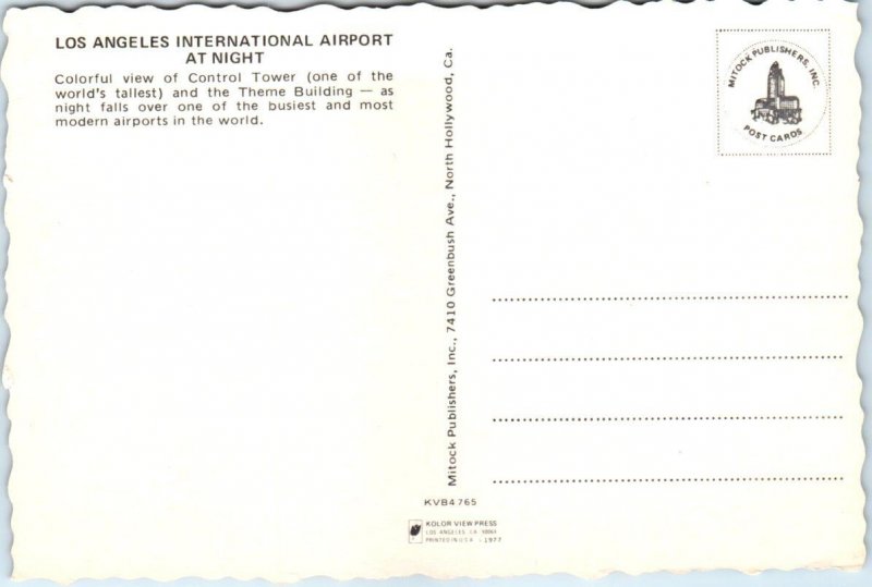 Control Tower - Theme Building - Los Angeles International Airport at Night 
