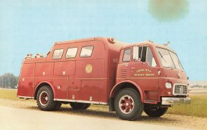 Oxon Hill MD Rescue Squad Truck Postcard