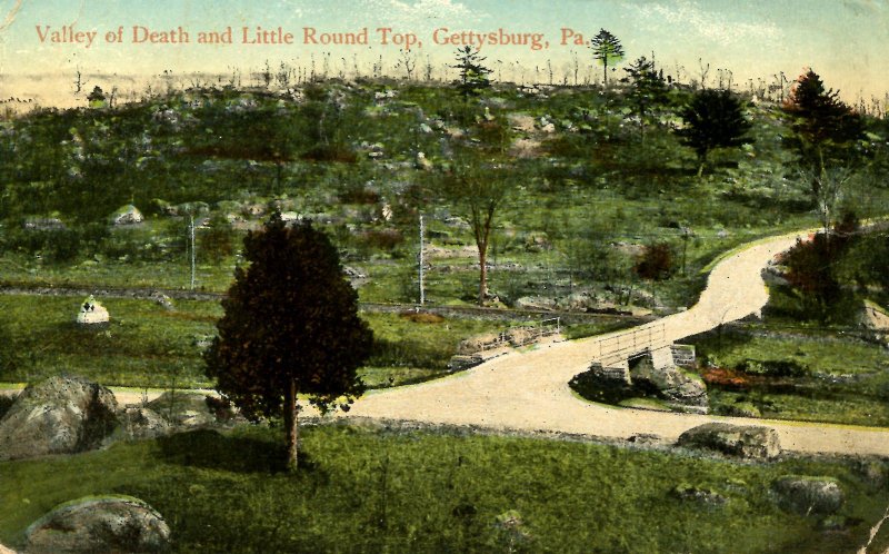 PA - Gettysburg. Little Round Top and Valley of Death