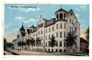 Postcard HOSPITAL SCENE Joliet Illinois IL AT6925