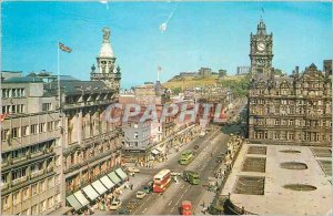 Postcard Modern Princess Street and Calton Hill from the Scott Monument