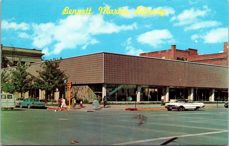 Bennett Martin Library Old Car Lincoln Nebraska Martin Library Unposted Postcard 