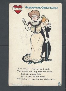 Post Card 1907 Humor Milwaukee Wi Valentine Greeting Man Trap Matchmaker UDB