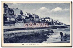 Old Postcard Langrune Villas On Cliff