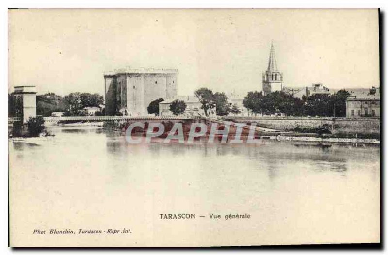 Old Postcard Tarascon general view