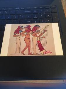 Vintage Postcard: The Dancers, Egyptian Art