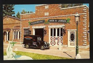 Lincoln, New Hampshire/NH Postcard, Clark's Trading Post, Fire Engine Mu...