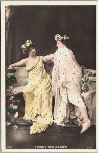 L'Ecole Des Graces Opera H.Manuel Glamour Vintage RPPC C159