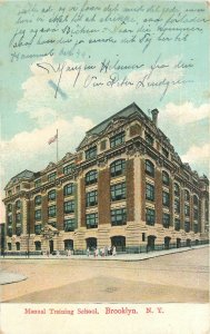 1910 New York Brooklyn Manual Training School roadside Postcard 22-11662