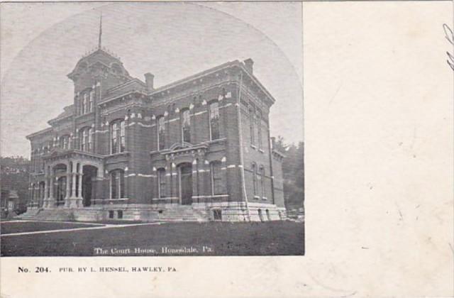 Pennsylvania Honesdale The Court House 1906 Private Mailing Card