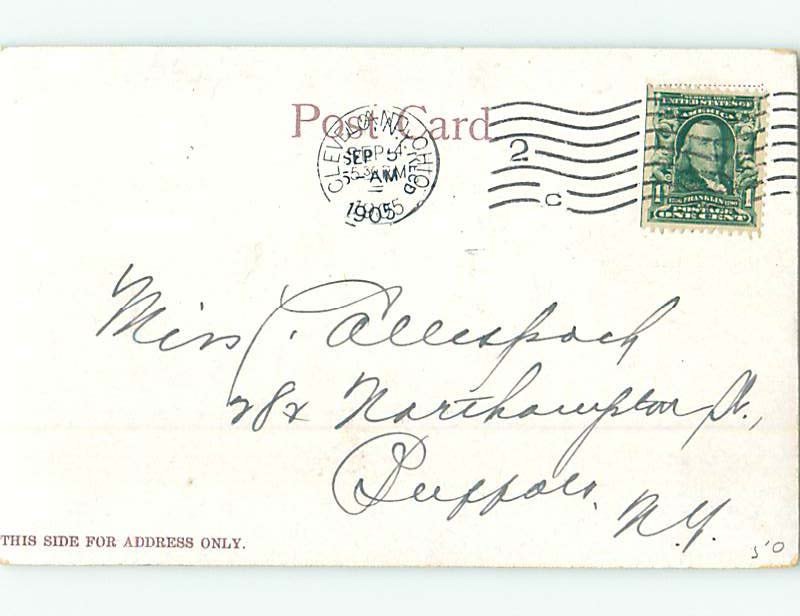 Pre-1907 BUILDING SCENE Cleveland Ohio OH AE9074