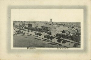 latvia, DAUGAVPILS DÜNABURG, Panorama (1910s) Postcard