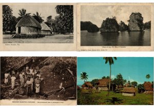 FIJI OCEANIA SOUTH PACIFIC 75 Vintage Postcards Mostly pre-1980 (L2693)