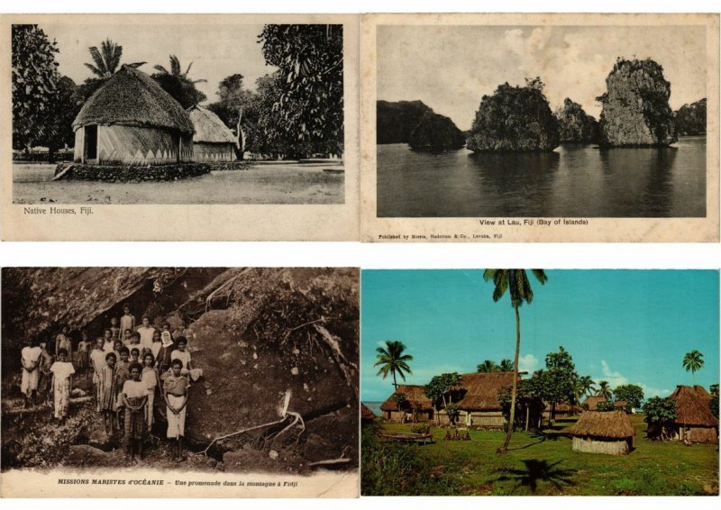 FIJI OCEANIA SOUTH PACIFIC 75 Vintage Postcards Mostly pre-1980 (L2693)