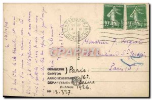 Old Postcard Paris Trocadero