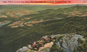 Vintage Postcard 1958 Valley Stony Man Mountain Shenandoah Nat'l Park Virginia