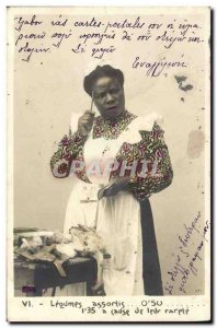 Old Postcard color Negro Women