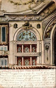 Souvenir Postcard Alabama Mobile Box View at Luxurious Lyric Theatre 1911 V185