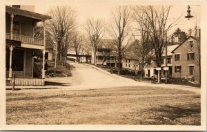 Vtg Franklin New Hampshire NH Chance Pond Road Street View RPPC Postcard