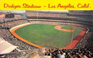 Los Angeles, CA DODGER STADIUM Sports Baseball Dodgers 1960s Vintage Postcard