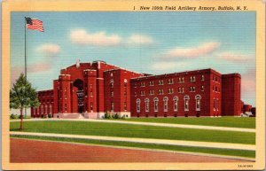 New York Buffalo New 106th Field Artillery Armory Curteich