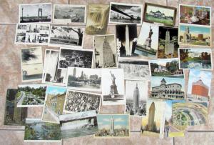 LOT OF 124 ANTIQUE & VINTAGE POSTCARDS - VIEWS OF NEW YORK