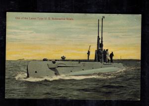 Mint USA Picture Postcard Navy Submarine USS Sturgeon E2 at sea