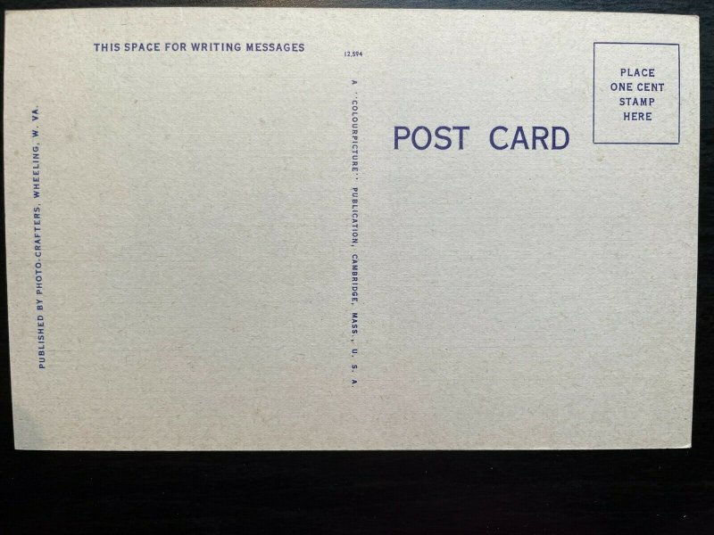 Vintage Postcard Dancing Pavilion Wheeling Park Wheeling West Virginia 