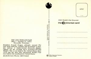 TN - Knoxville, 1982. The 1982 World's Fair, President Ronald Reagan. Bird's ...