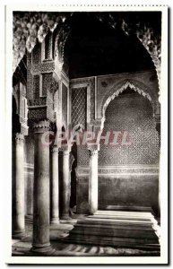 Postcard Old Marrakech Saadian Tombs Interior of