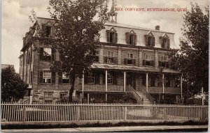 The Convent Huntingdon Quebec QC Notre Dame School Unused CH Lamb Postcard E86