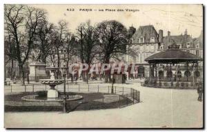 Old Postcard Paris Place des Vosges