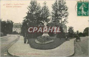 Old Postcard Pau Public Garden Main entrance